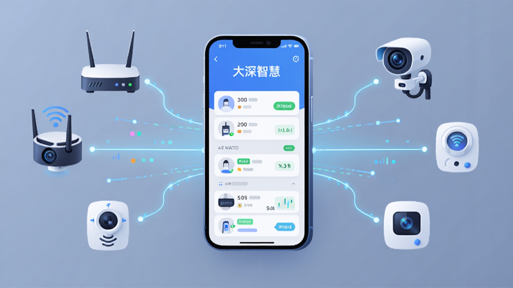 һ��AI����ͼƬ������Ϊ�������ǻۡ�APP�Ķ��豸�������������ڿ��У���Χ������·����������ͷ�����������豸��ͼ�꣬�ù����������ֻ���Ļ�����ֲ������ķ�ɢʽ��ͼ�����Ϊ��ƽ���Ƽ��廭��ϸ�ڰ�����������������״̬��ǩ�����ʸ��壬�ɾ���࣬�޶���Ԫ�ء�