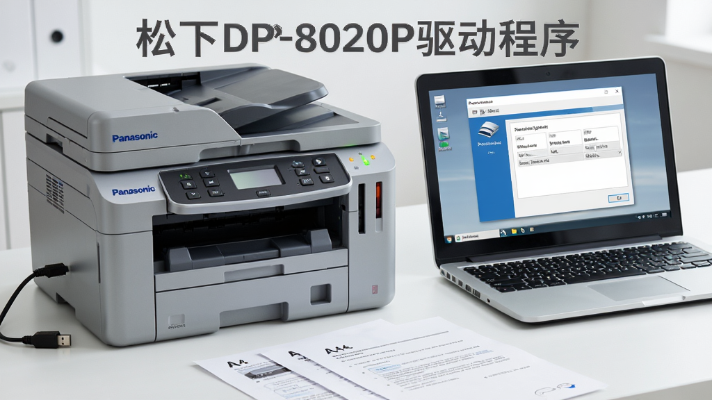 һ��չʾ����DP-8020P��ӡ������������װ�����ͼƬ������������һ̨����ɫ������DP-8020P�๦�ܴ�ӡ�������ڸɾ��İ칫�����ϣ��Ա���һ̨�򿪵ıʼǱ�������Ļ��ʾ����������װ�򵼴��ڣ�����Ϊ��ӡ�����󡢵������ң��Ű��࣬���Ϊдʵ������Ӱ��ϸ�ڰ�����ӡ����������ϵ�ָʾ�ơ�USB�����ߡ�������ɢ��ļ�ҳA4�ĵ������ʸ��塢�ɾ����޶���Ԫ�أ�ͼƬ�д����֡�����DP-8020P��������