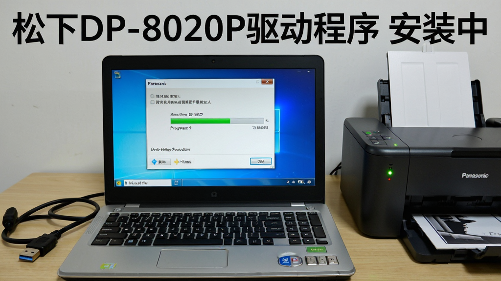 һ��չʾ����DP-8020P����������Windowsϵͳ�а�װ���̵�ͼƬ������������һ̨�ʼǱ�������Ļ��ʾ������װ���������Ա���USB�ߺ�һ̨��ӡ��������Ϊ���Ծ��С���ӡ�����Ҳ࣬���Ϊдʵ�칫������ϸ�ڰ�����Ļ�ϵİ�װ�򵼴��ڡ�����������ӡ��ָʾ�����𣬻��ʸ��塢�ɾ����޶���Ԫ�أ�ͼƬ�д����֡�����DP-8020P�������� ��װ�С�