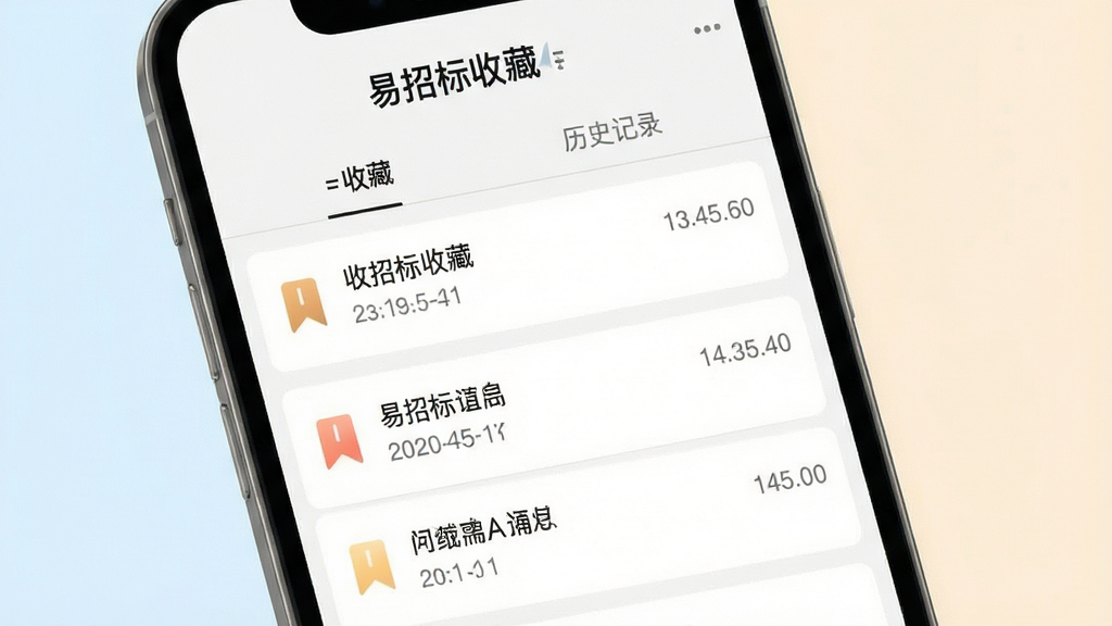 ���б��ղ�����ʷ��¼���棬����Ϊ�ֻ���Ļ�ϵ��ղ��б�����ʷ��¼��ǩҳ������Ϊ���ǳɫ�����Ϊ���¼�Լ��ϸ�ڰ�����ǩͼ���ʱ����������������ɾ����޶���Ԫ��