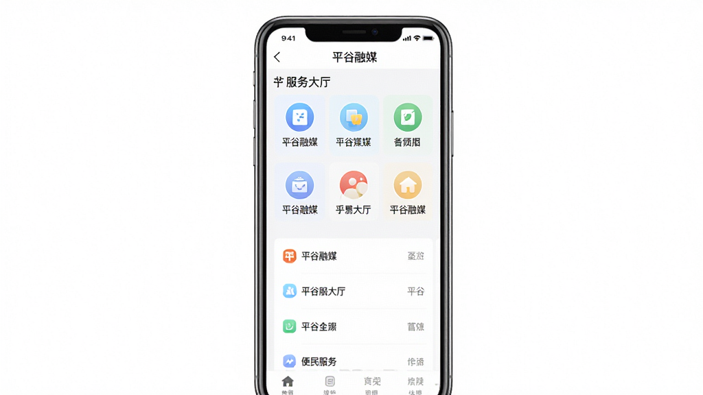 ƽ����ý���������棬��������Ϊ�ֻ���Ļչʾ��ƽ����ý��Ӧ���ڷ������ҳ�棬�����������ͼ�����б�������Ϊ����ɫ�������������У��Ű�������������ǳɫ��ϸ�ڰ���ͼ�������ֱ�ǩ�����ʸ��壬�ɾ����޶���Ԫ��