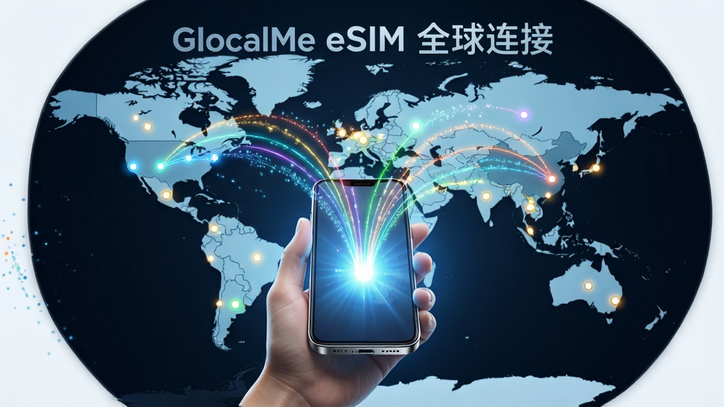 һ��չʾ GlocalMe eSIM ȫ�����縲�Ǹ���� AI ��ͼ������Ϊһֻ������ֳ������ֻ�����Ļ�Ϸ������������ɫ���������������ͼ�ϵĲ�ͬ���ҽڵ㣬���ֲ��û���ʽ��ͼ���Ű��ϵ�ͼλ�ڱ������룬���Ϊδ���Ƽ��У�ϸ���Ϲ��ߴ�����������������Ч�����ֻ��߿���ֽ����ʸУ����ʳ��壬����ɾ����޶���Ԫ�أ�ͼƬ�д����֡�GlocalMe eSIM ȫ�����ӡ�
