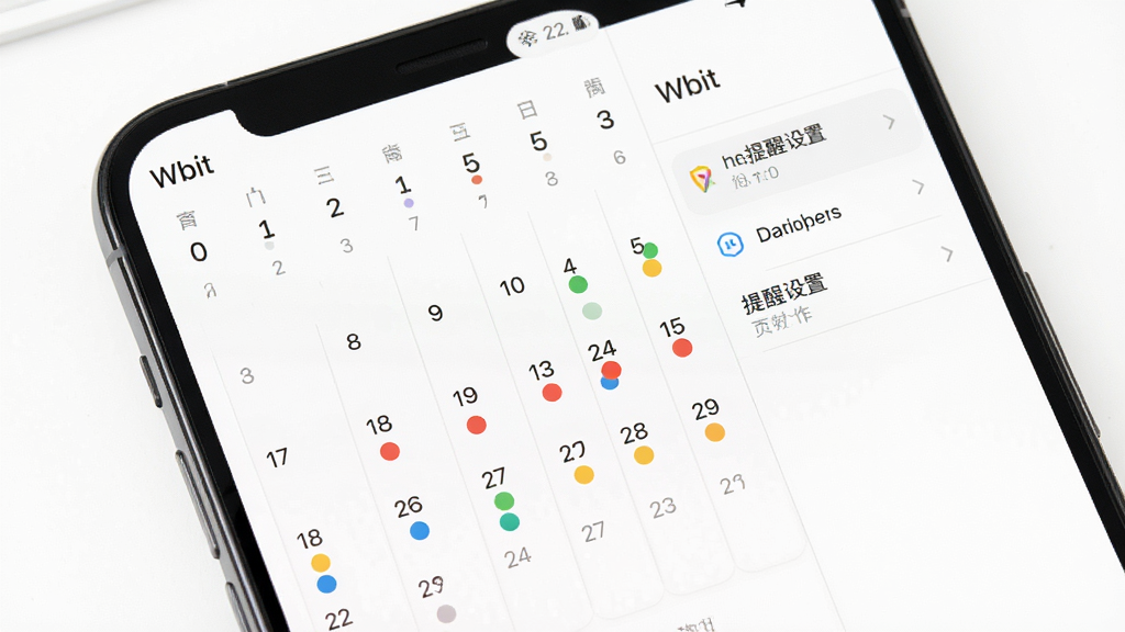 Wbit�ճ���ͼ����չʾ��������ʾ�ֻ���Ļ��Ϊ�������񣬲��������·��в�ɫԲ���ǣ��������ʾ��������ѡ�����Ϊ���ҷ���������Ϊ��ɫ�����Ϊ���°칫�磬ϸ����ͻ������������Բ��ɫ�ʣ����ʸ��壬�ɾ��޶���Ԫ�أ�ͼƬ�����ְ�����Wbit����