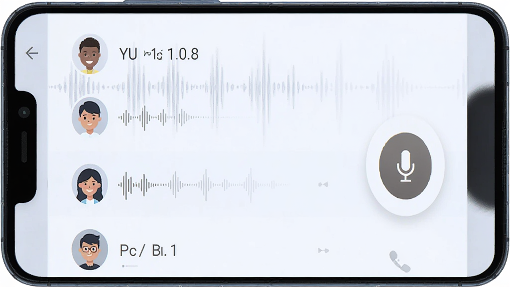 YU���� 1.0.8 ��׿�����ؽ���չʾ������Ϊһ�������ֻ���Ļ����Ļ�ڳ������������б�����˷�ͼ�꣬���־��У��Ű��࣬���Ϊ�ִ��Ƽ��б�ƽ�廭��ϸ�ڰ���Բ��ͷ������������ͨ����ť�����ʸ��壬�ɾ����޶���Ԫ��