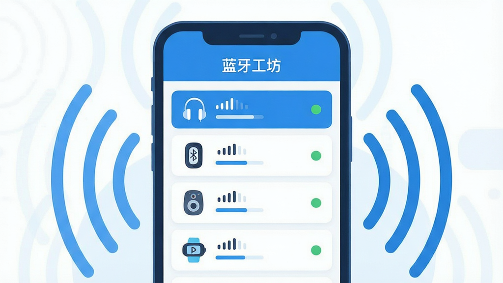 ��ƽ���廭���չʾ�ֻ���Ļ�������豸�б�������Ϊһ���ֻ���ʾ��������豸��Ŀ������Ϊ�ֻ����зŴ���Χ�����źŲ��ƣ��Ű�Ϊ�б�ʽ��Ϣչʾ�����Ϊ���¿Ƽ�������ɫ��ϸ�ڰ������������ֻ�ͼ�ꡢ�ź�ǿ����������״̬СԲ�㣬���ʸ���ɾ��޶���Ԫ�أ���Ļ�Ϸ���ע���֡�����������
