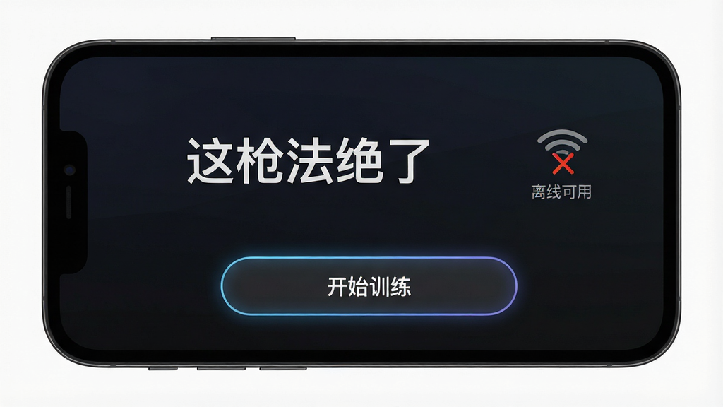 �ֻ���ĻչʾӦ�������棬�������С���ǹ�����ˡ������뿪ʼѵ����ť���Ա���WiFi�ر�ͼ���ʾ���߿��ã�����Ϊ������ɫ���䣬����Ԫ�ؼ��٣����Ϊ�������壬ϸ�ڰ�����ť��΢���Ե��ͼ�������������������ɾ����޶���Ԫ��