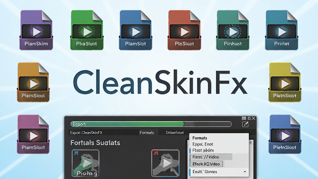 һ��չʾCleanSkinFX���ʽ�������Ч�������ܵ�ͼƬ������������������ʾ�����Ƶ��ͼƬ��ʽͼ�껷���ڡ�CleanSkinFX����־��Χ���·��е����������͸�ʽѡ��˵�������Ϊ�Ƽ���ǳ��ɫ���䣬����࣬�����������޶���Ԫ��
