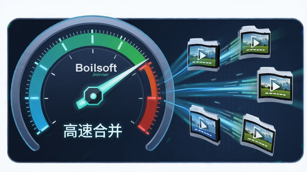 һ��չʾ Boilsoft Video Joiner ���ٺϲ������ʾ��ͼ������Ϊ�ٶ��Ǳ�������Ƶ�ļ�ͼ�꣬����Ϊ���ҽṹ������Ǳ�����ʾ���٣��Ҳ���Ƶ�ļ����ٴ��䣬�Ű涯�У����Ϊ�Ƽ��в廭���ϸ�ڰ��������ٺϲ��������������������ɾ����޶���Ԫ��