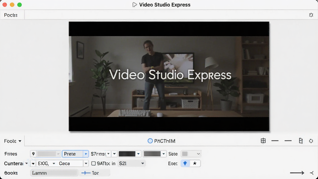 Video Studio Express ��Ļ�༭��壬Ԥ����������ʾ�����ֵ���Ƶ���棬�·���Ļ������չʾ���塢��ɫ�����ѡ����������ˬ�����廭�ʣ��޶���װ��