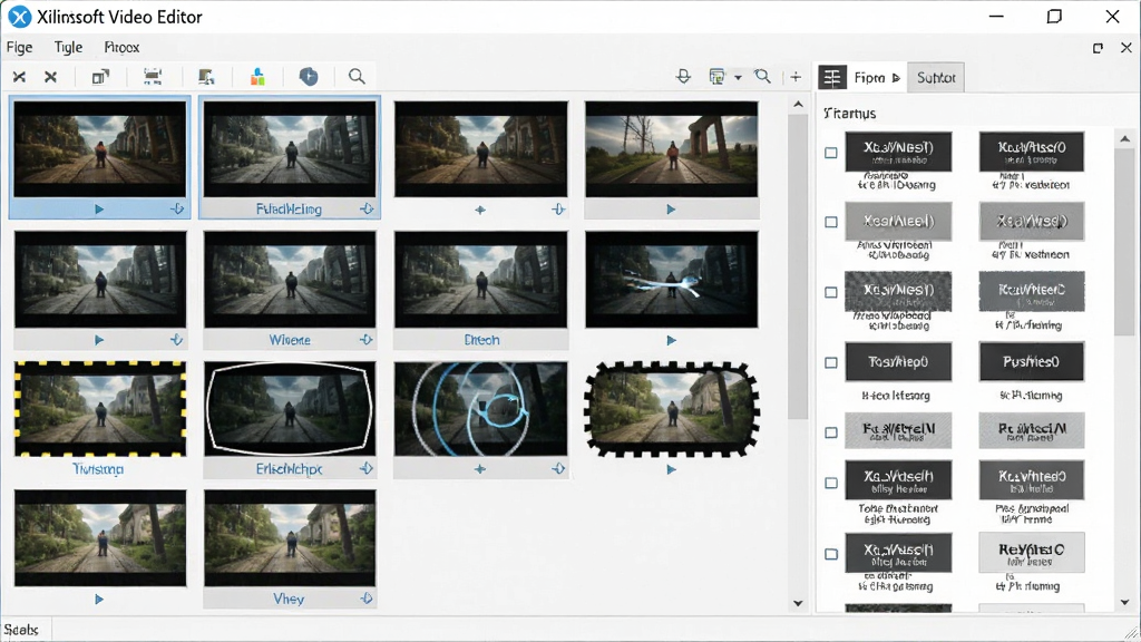 չʾ Xilisoft Video Editor ����Ч����Ļ�༭��壬��������ת��Ч������ͼ����Ļ��ʽѡ���������λ�ڽ���һ�ǣ��������룬�������ǳɫ��ϸ�ڷḻ�����ʸ��壬�ɾ����޶���Ԫ��