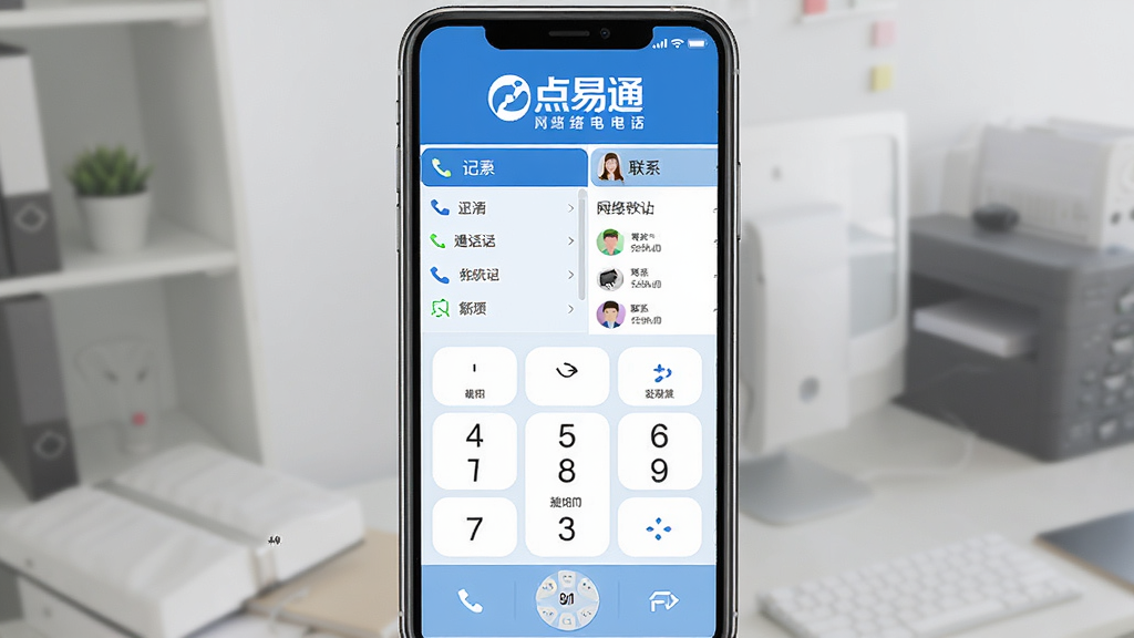 ����ͨ����绰����������չʾ���ֻ���Ļ���У�����������ż��̡�ͨ����¼����ϵ���б���������ʾ����ͨ����绰Logo��������ɫ��������������ƽ��UI���ϸ�ڸɾ������廭�ʣ��޶���Ԫ��