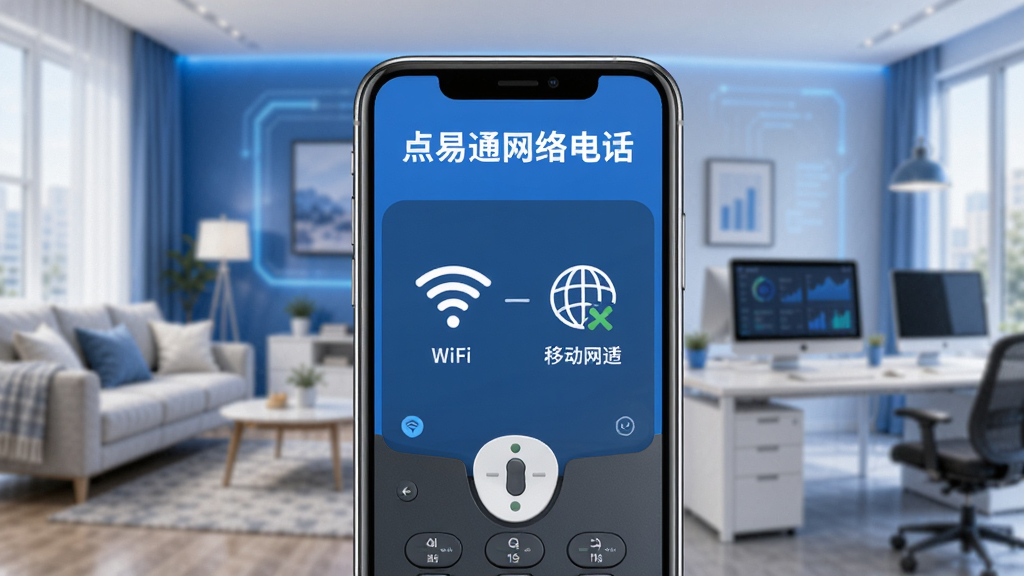 ����ͨ����绰�ೡ������չʾ���ֻ���Ļ��ʾWiFi���ƶ������л�������������ע����ͨ����绰������Ϊ��ͥ��칫���������׿Ƽ���񣬲��־��У�ϸ�ڼ�࣬���廭�ʣ��޶���Ԫ��