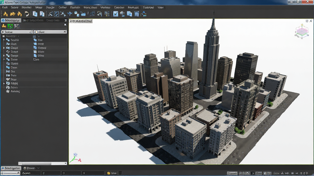 һ��չʾ3D MAX�ӿ�ʵʱԤ�����ܵ�ͼƬ����������һ�����н���Ⱥģ�ͣ��ӿ�����ʾ��ʵʱ���ʺ���ӰЧ��������ǳ�����Դ��������壬���Ϊ��������չʾ���ϸ�ڷḻ�����������ɾ����޶���Ԫ��