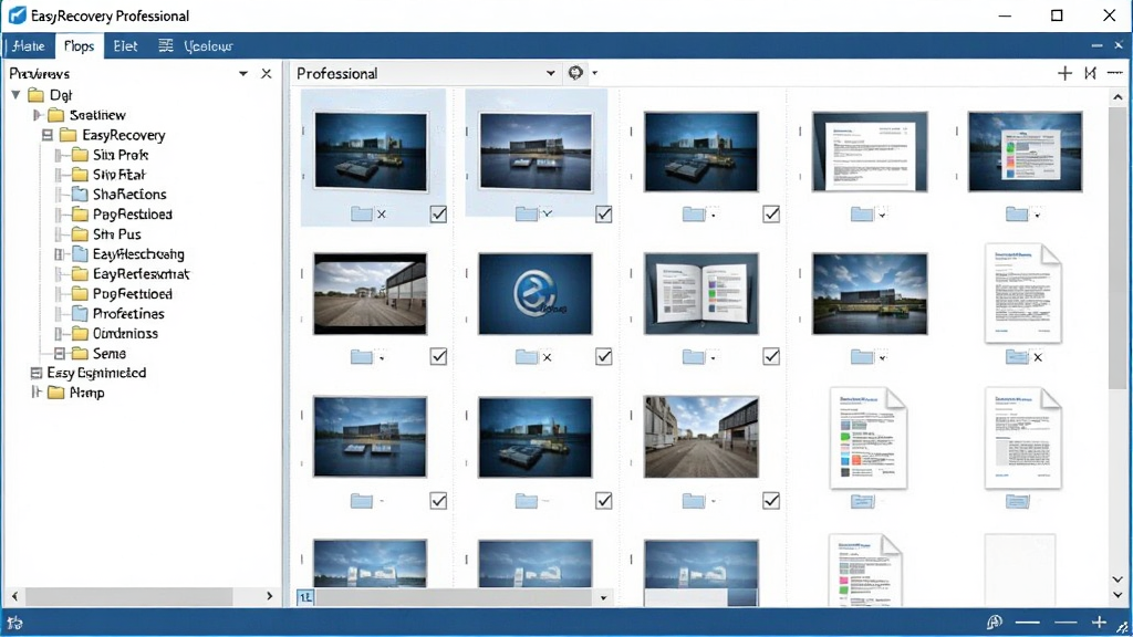 һ��չʾ EasyRecovery Professional �ļ�Ԥ����ѡ������ͼƬ���������������ڷ�Ϊ�����������������ļ������νṹ���������ļ�����ͼ���񣬲���ͼƬ���ĵ���ʾԤ�����ݣ��ļ�ǰ���й�ѡ�򡣽�����Ϊ��ˬ��ǳɫ���⣬���ֹ�����ɫ��������Ϊ��������������ϸ�ڵ�λ������ɾ������ࡣ