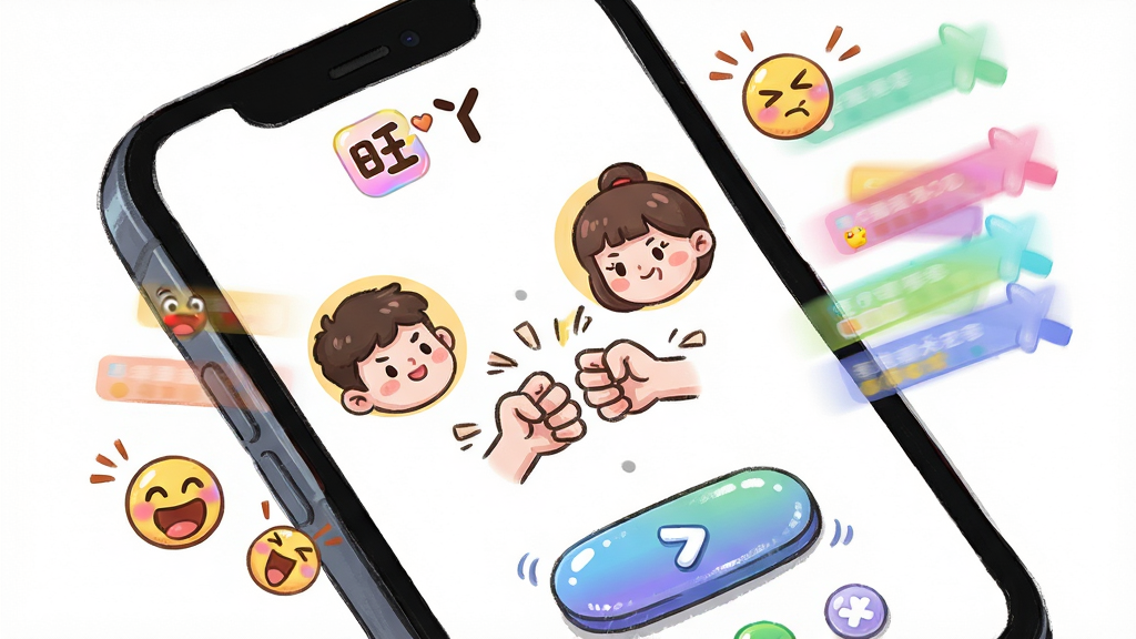 ��������Ѿ��Ȥζ����������棬����Ϊ�ֻ���Ļ��д����Ļ����ʾ������ͨ����ͷ���������ȭС��Ϸ����Χɢ�䶯̬����Ͳ�ɫ��Ļ������Ϊ�Խ��߹�ͼ����Ļ����ƫ���Ű��Ϸ��С���Ѿ��Сͼ�ꣻ���Ϊ���ÿ�ͨ�ֻ�磻ϸ�ڰ���Բ��ť���߹��ʸС���ͽ��䣻���ʸ��壬�ɾ����޶���Ԫ��