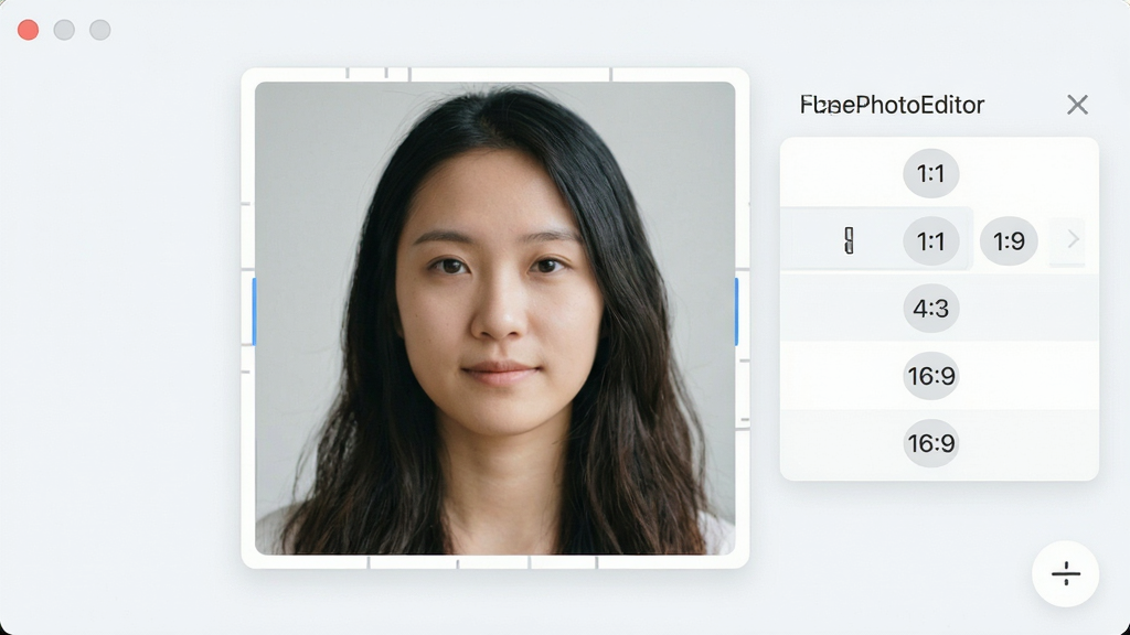 FramePhotoEditor ���ܲü�������ʾ���棬������һ��������Ƭ�������������α߿��ڣ��Ҳ���ʾ����ѡ��˵������� 1:1��4:3��16:9 ��ѡ���Ƭ�����Զ����У��߿�����Ƭ��Ե������Ȼ��������Ϊ��ˬǳɫϵ�����������ɾ����޶���Ԫ�أ���������ʹ�����ı�ע