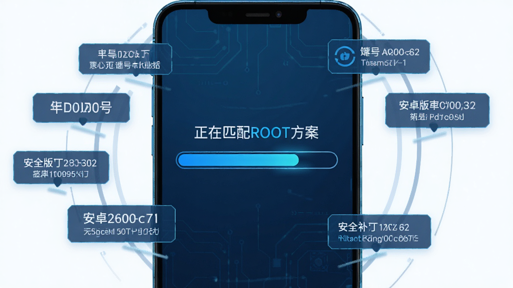 天天root一键ROOT操作界面,手机屏幕中央显示进度条动画,上方有