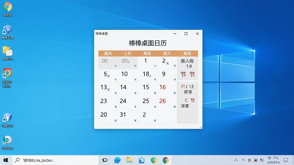 一张宽屏电脑桌面截图,画面中央放置着一款名为