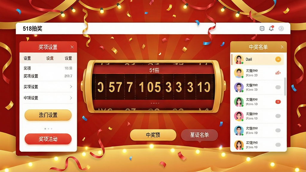 һ��չ��518�齱�����������ȫ��ͼ�����������Ǵ�ߴ�����齱��������ֲ���������������н������б�������Ϊϲ������ɫ����׺�ʴ���ƹ�Ч�������岼����������η��������Ϊ�ִ���ƽ��UI��ƣ�ϸ�ڰ������ֹ�������ť������ͷ��չʾ�����ʸ��塢�ɾ����޶���Ԫ�ء�