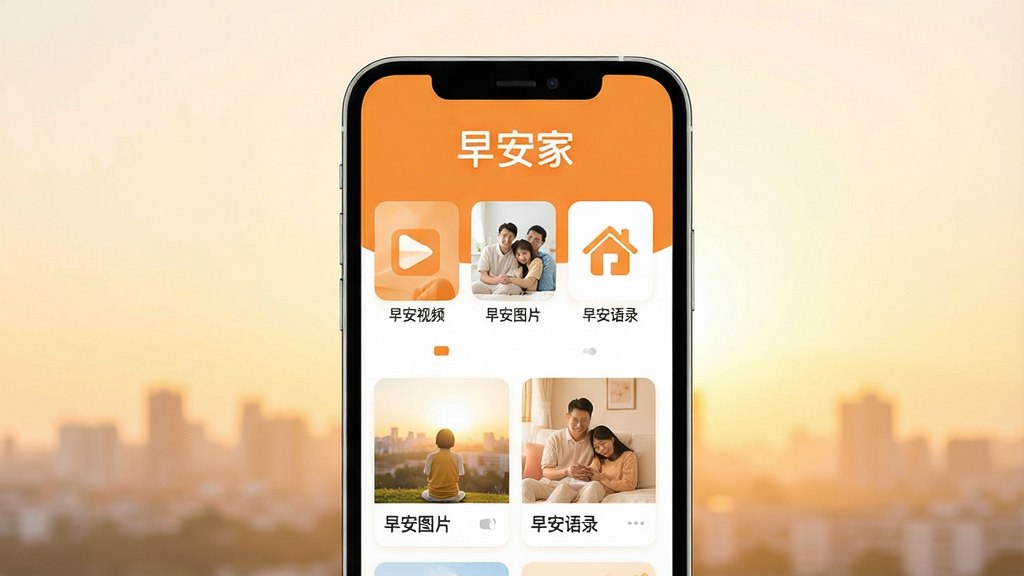 �簲��Ӧ��������չʾ������������һ�������ֻ����ֻ���Ļ����ʾ���簲��APP����ҳ����ҳ�����С��簲�ҡ������ֵ�Ʒ�Ʊ�ʶ���·��������簲��Ƶ���簲ͼƬ���簲��¼�ȷ�����ڣ�������ɫ��ů��ɫ�Ͱ�ɫΪ������������ܰ��������������͵ĳ���ɫ��������ɾ����࣬�޶���Ԫ�أ����廭��
