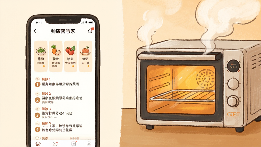һ����ʳ��⿹��̵Ĳ廭�������������ֻ���ʾ��˧���ǻۼҡ�APP�Ĳ�������ҳ���Ա������������ڹ��������������ڵ�Ч��������Ϊ���ҶԱȣ����Ϊ��ů�ֻ�磬ϸ���ϲ���ҳ����ʳ��ͼ��Ͳ�����ţ�����������ůɫ�⣬���ʸ��壬�ɾ����޶���Ԫ�ء�