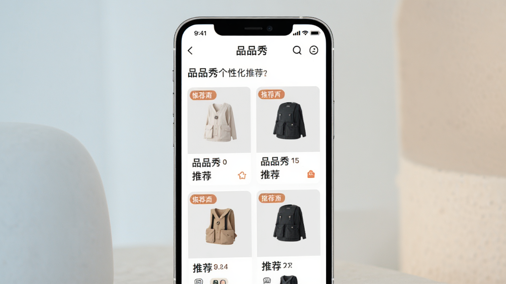 һ��չʾƷƷ����Ի��Ƽ�ҳ���ͼƬ���������ֻ���Ļ��ʾƷƷ��Ӧ����ҳ���Ƽ���Ʒ������Ʒ��Ƭ�������룬�����Ƽ���ǩ������Ϊ���ɫ��������ִ���ϸ�����������ʸ��壬�޶���Ԫ��