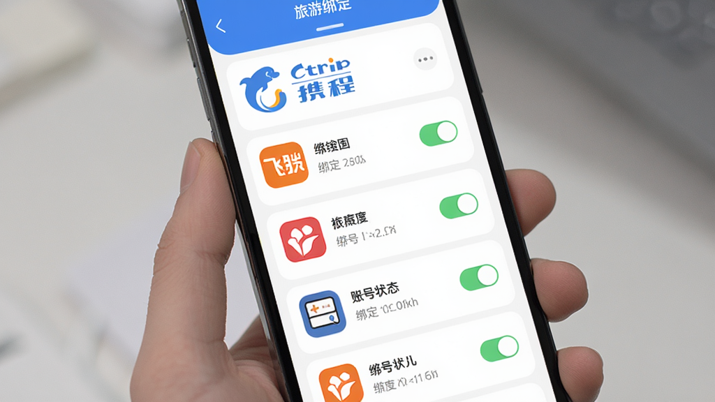 ����Ϊ�ֻ���Ļչʾ�����̼�App���˺Ű�ҳ�棬����Ϊ�������е�ƽ̨ͼ���б����Ű����룬���Ϊ��Լ����磬ϸ�ڰ���Я��ͼ�ꡢ����ͼ�ꡢ��״̬���ء��˺���Ϣ���֣����ʸ��塢�ɾ����޶���Ԫ��