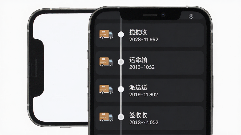 ��ͨ���APP����׷�ٹ���չʾ������Ϊ�ֻ���Ļ����ʾ��ϸ�������켣ʱ���ᣬ�������ա����䡢���͡�ǩ�յȽڵ㣬����Ϊ�����б����Ű����������Ϊ����ƽ����ƣ�ϸ�ڰ������С��ͼ����ʱ���������Ϊ��ɫ�����ʸ��壬�ɾ����޶���Ԫ��