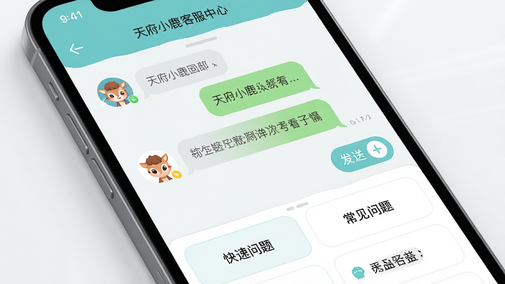 �츮С¹APP�ͷ����Ľ���չʾͼ������Ϊ�ֻ���Ļ����Ļ����ʾ���߿ͷ��Ի������볣�������б�������Ϊ���½ṹ���Ϸ�Ϊ���������·�Ϊ������ⰴť�����Ϊ����ǳɫ�磬ϸ�ڰ����ͷ�ͷ����Ϣ���ݡ����Ͱ�ť�����ʸ��壬����ɾ����޶���Ԫ��