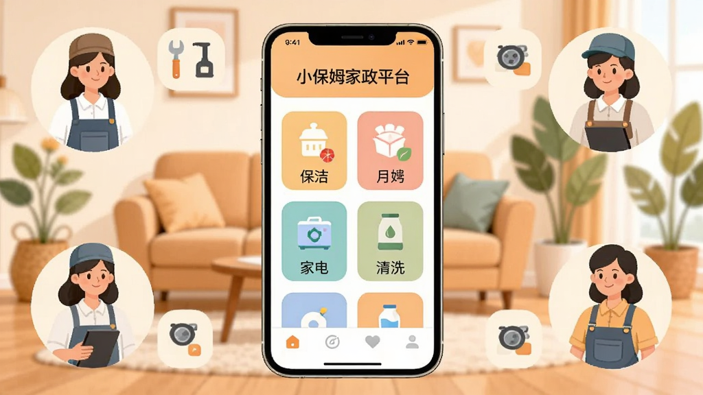 画面中央一部智能手机竖屏展示