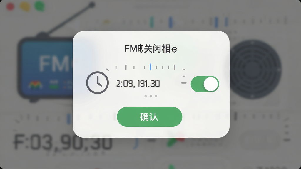 FM������������� ��ʱ�ر����õ��� չʾʱ��ѡ����ȷ�ϰ�ť ����Ϊ���е����Ӱ�͸������ �Ű��� ���Ϊ���Բ����� ϸ�ڰ���ʱ��ͼ�� ʱ��̶� ���ذ�ť ���ʸ��� �ɾ� �޶���Ԫ��