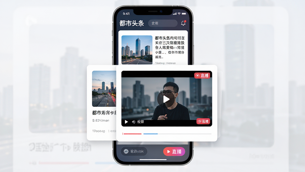 ����ͷ����ý������չʾ���棬��������Ϊ�ֻ���Ļ����Ļ��ͬʱչʾͼ�����ſ�Ƭ����Ƶ���Ŵ��ں�ֱ����ڰ�ť�������Բ����Ƭ��ʽ���У����־��жԳƣ�����ִ��Ƽ���UI��ƣ�ϸ�ڰ������Ű�ť��ͼ������ͼ��ֱ����ʶ�������������ʸ��壬�ɾ����䣬�޶���Ԫ��