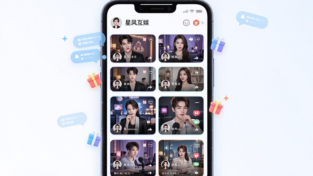 ��쪻���APP��ֱ��������������ͼ������Ϊ���ֱ���俨Ƭ���ֻ���Ļ���������У�ÿ����Ƭչʾ��ͬ�����ֱ����������ͼ������ͷ�񣬲��ֲ���˫�������Ű棬����������죬ϸ���ϼ��붯̬��Ļ���ݺ�����ͼ��Ư��Ч�������ʸ��壬�ɾ�������Ԫ��