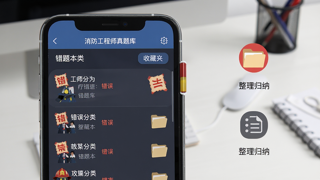 ��������ʦ��������ܴ��Ȿ���ܽ��棬�ֻ���Ļ��ʾ�����б����ղؼб�ǩ���Ա��к�ɫ��Ǻ��������ɵ�ͼ�꣬����Ϊ��������������ֲ������ҷ������Ű�����չʾ������࣬���Ϊ��ƽ��UIչʾ�磬ϸ�ڰ�����ɫ�����ǡ��ļ���ͼ�ꡢ�ֻ��߿򣬻��ʸ��壬�ɾ����޶���Ԫ��