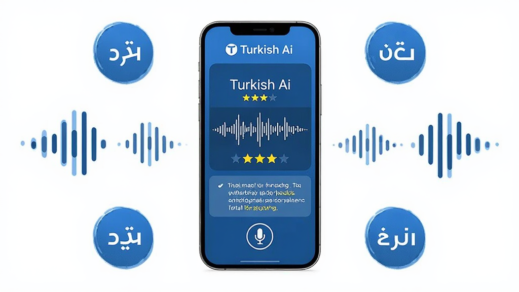���壺�ֻ���Ļ��ʾ Turkish Ai �����������棬��������ͼ�������Ǽ������֣��ֻ����У���Χ��������ͼ�������������ĸ���Ű棺��������ʾ�������ֺ;�����ʾ����񣺼��Ƽ��磬������ɫ��ϸ�ڣ���Ļ���� Turkish Ai ��־����˷�ͼ�ꣻ���ʣ����壬�ɾ����޶���Ԫ��