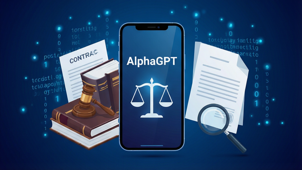 һ�ſƼ���ʮ��ķ�������廭������������һ�������ֻ����ֻ���Ļ����ʾ�š�AlphaGPT��������һ����ƽͼ�꣬�ֻ���Χ�����ŷ����鼮����ͬ�ĵ����Ŵ󾵵�Ԫ�أ�����������ɫ���䣬��׺�ŷ�������ִ������ӣ��������ִ���࣬���ʸ���ɾ����޶���Ԫ��