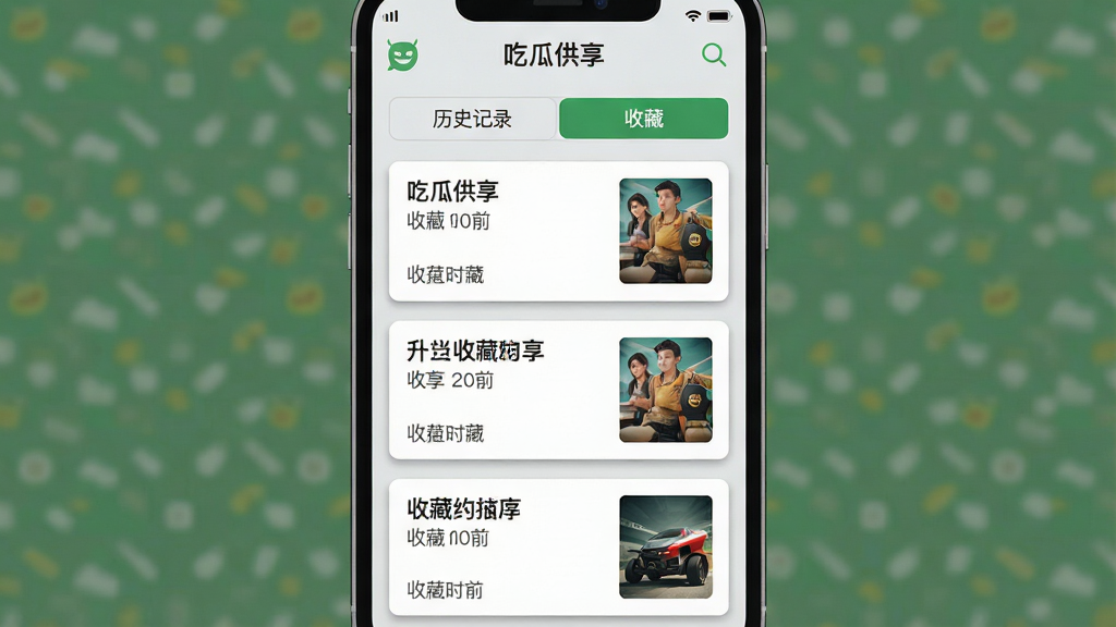 һ���ֻ�Ӧ���ղ�����ʷ��¼�����ͼ����������Ϊ���ԹϹ�����Ӧ���ڵ��ղ��б�ҳ����Ļ����ʾ�������ղ����ݿ�Ƭ��ÿ�ſ�Ƭ�б��⡢�ղ�ʱ��������ͼ����������ʷ��¼���ղ�������ǩҳ�л�������Ϊǳ��ɫ�����Ϊ��ƽ���ƶ���UI��ϸ�ڰ�����Ƭ��Ӱ����ǩѡ��״̬��ͼ�꣬���ʸ��壬�ɾ����޶���Ԫ��