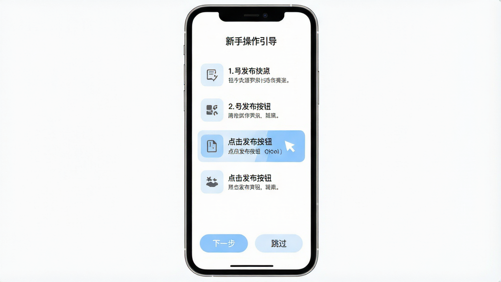 ���Ŀ�APP���ֲ�������ҳ���ֻ���չʾ����������Ϊһ�������ֻ���Ļ����Ļ�ڳ��ֲַ��������棬ÿһ�����м��ͼ��������˵������ǰ��������Ϊ�����������ť�����ײ�����һ����������ť�������������Ű����룬���Ϊ��ƽ������ҳ��ƣ�ϸ���ϰ�ť�������Բ����ǳ�����ɫ�����ʸ���ɾ����޶���Ԫ�أ�����Ϊ��ɫ�������Ӿ�����Ѻ�