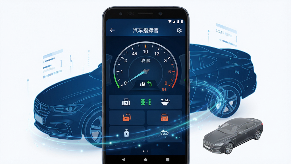 ����ָ�ӹ�����������չʾ������������һ����׿�ֻ����ֻ���Ļ����ʾ����ָ�ӹ�APP�ĳ���״̬�Ǳ��̽��棬�������١�������̥ѹ������״̬��ͼ�꣬�ֻ�����Ϊ����ɫ�Ƽ������Χ����������������������������Ч������ͻ�������־��У��Ű��࣬���Ϊ�Ƽ��б�ƽ��UIչʾ��ϸ�ڰ����Ǳ��̶̿ȡ�״ָ̬ʾ�ơ�����3Dģ�����������ʸ��壬����ɾ����޶���Ԫ��