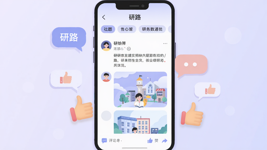 ������һ���ֻ������������棬��ʾ����·������ҳ�棬�����ǻ����ǩ���м����û���̬�б����������ֺ�ͼƬ���ײ������ۺ͵���ͼ�ꡣ�ֻ���ΧƯ���ŶԻ����ݺ͵������ƣ������ǵ���ɫ���䡣���Ϊ���±�ƽ�廭��ɫ����ͣ�ϸ���϶�̬�б���ͷ����ǳơ������������ɾ��޶���Ԫ�أ�����������Ϊ����·����