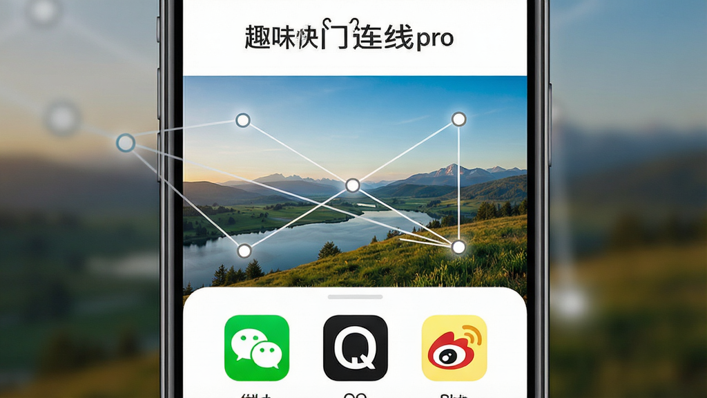 һ�š�Ȥζ��������pro�����������ʾ��ͼ���������ֻ���Ļ��ʾһ�Ŵ���������Ч�ķ羰��Ƭ���·����������˵�����΢�š�QQ��΢����ͼ�꣬���岼����������������죬���ʸ��壬�޶���Ԫ��
