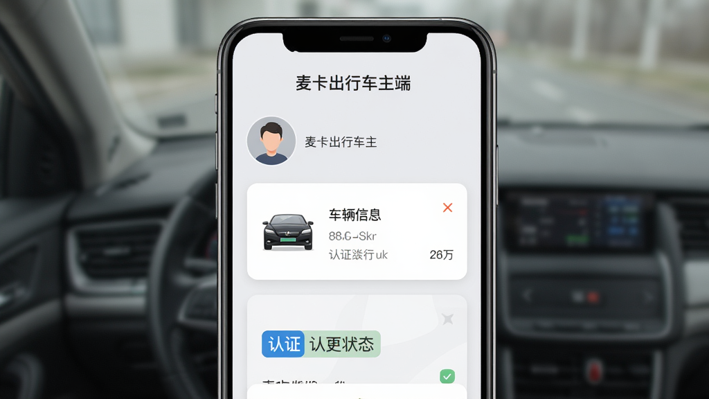 �ֻ�����չʾ�󿨳��г����˸�������ҳ�棬��������ͷ�񡢳�����Ϣ��Ƭ����֤״̬��ǩ������Ϊ����ɫ������Լ��Ƭʽ���֣������С��󿨳��г����ˡ����֣����ʸ��壬�ɾ�����