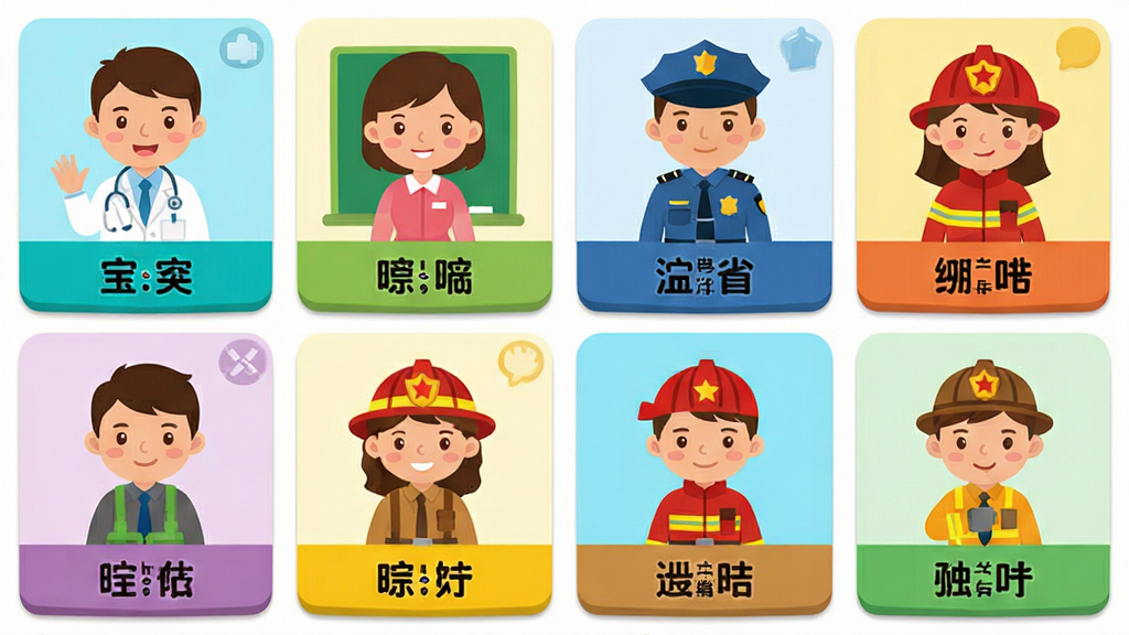 ����ѧ�ƺ�ʶ��������������ͼ��չʾ���棬���������������Ŷ��ſ�ͨ���￨Ƭ������ҽ������ʦ�����졢����Ա��ְҵ����ÿ�ſ�Ƭ�·���ע��Ӧ�ĳƺ����֣�����������񲼾֣�ɫ�ʷḻ�������ۣ�������ͳһΪ��ƽ����ͨ�����ʸ��壬�ɾ����࣬�޶���Ԫ�ء�
