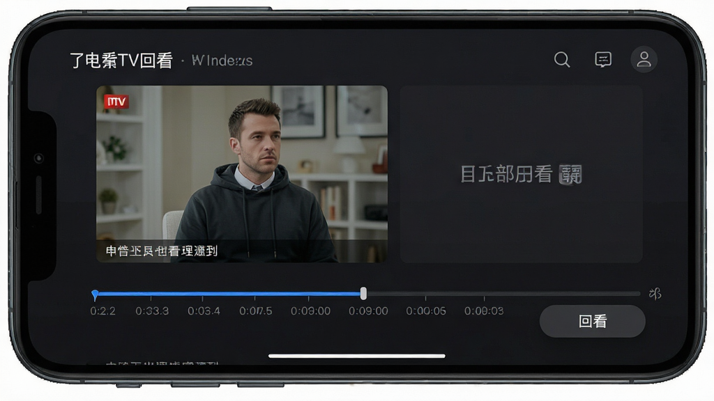�ֻ����忴����TV�ؿ����棬��������ʾ��Ŀʱ����ͻؿ���ť������Ϊ��ɫģʽ�������ȣ�ϸ�����������ʸ��壬�޶���Ԫ��