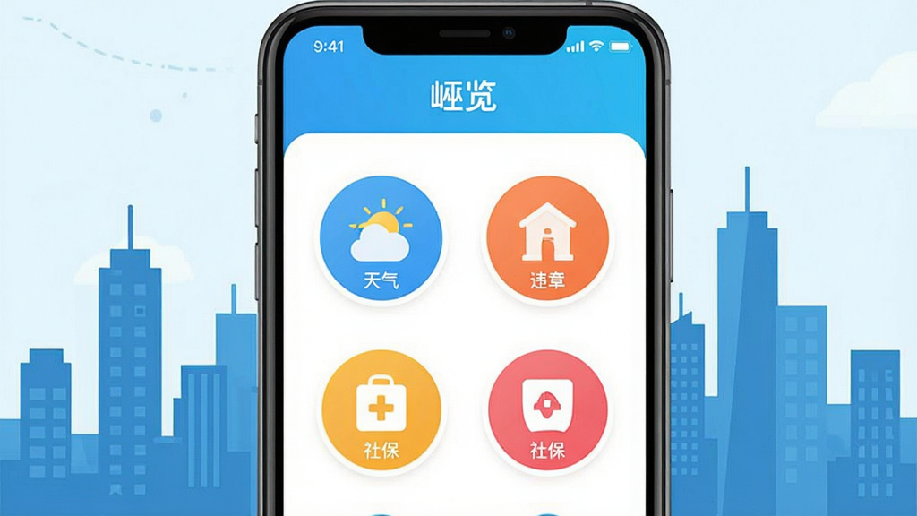 һ�����������ʾ��ͼ��������һ���ֻ���Ļ��ʾ�������APP�ķ���ҳ�棬������������Υ�¡��籣��ͼ�꣬ͼ����Բ�����У������ǳ��м�Ӱ�����Ϊ�ִ���ƽ����ϸ�ڰ���������ɫ�ʺͼ���ͼ����ƣ������������ɾ����޶���Ԫ�ء�