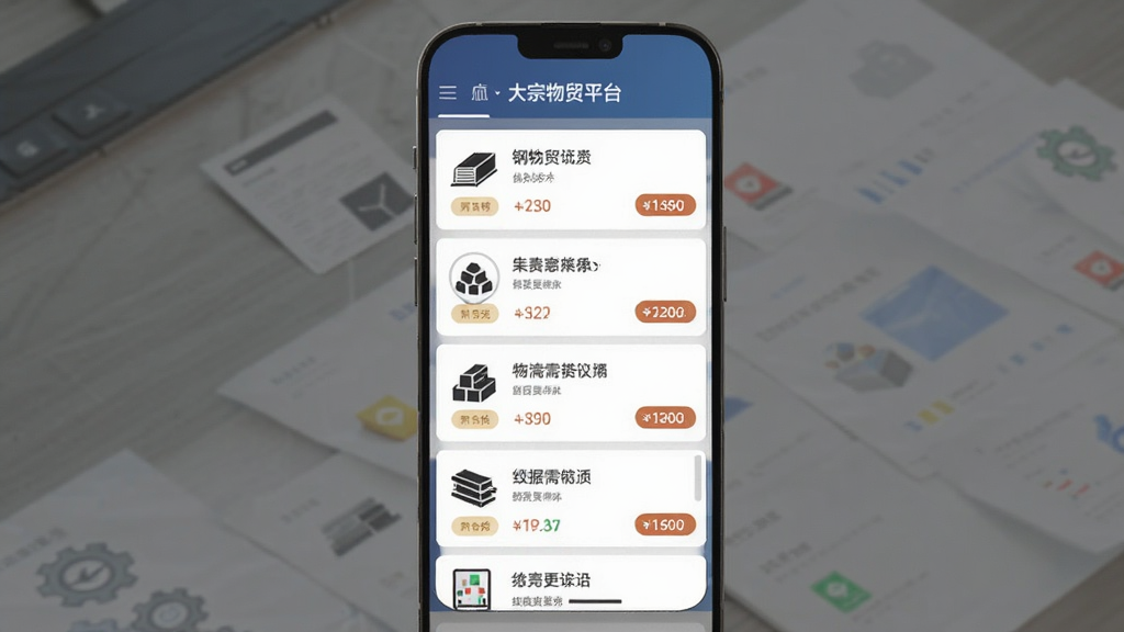 �����Ǵ�����óƽ̨��Ϣ�б�ҳ�棬����Ϊ�ֻ���Ļչʾ����������Ϣ��Ƭ���Ű������б����������Ϊ��Լ����磬ϸ�ڰ����ֲġ�ú̿ͼ��ͼ۸��ǩ�������������ɾ����޶���Ԫ��