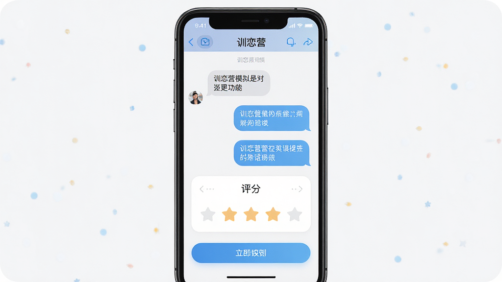 һ��չʾѵ��Ӫģ��Ի����ܵĽ���ͼ������Ϊ�ֻ���Ļ����Ļ����ʾѵ��Ӫ������ģ����棬�����Ի����ݺ����ַ������򣬲���Ϊ����չʾ�����Ϊ�ִ��罻Ӧ��UI���ϸ�ڰ����������������ݺ��ѺõĽ�����ť������Ϊ����2K���ɾ��޶���Ԫ��