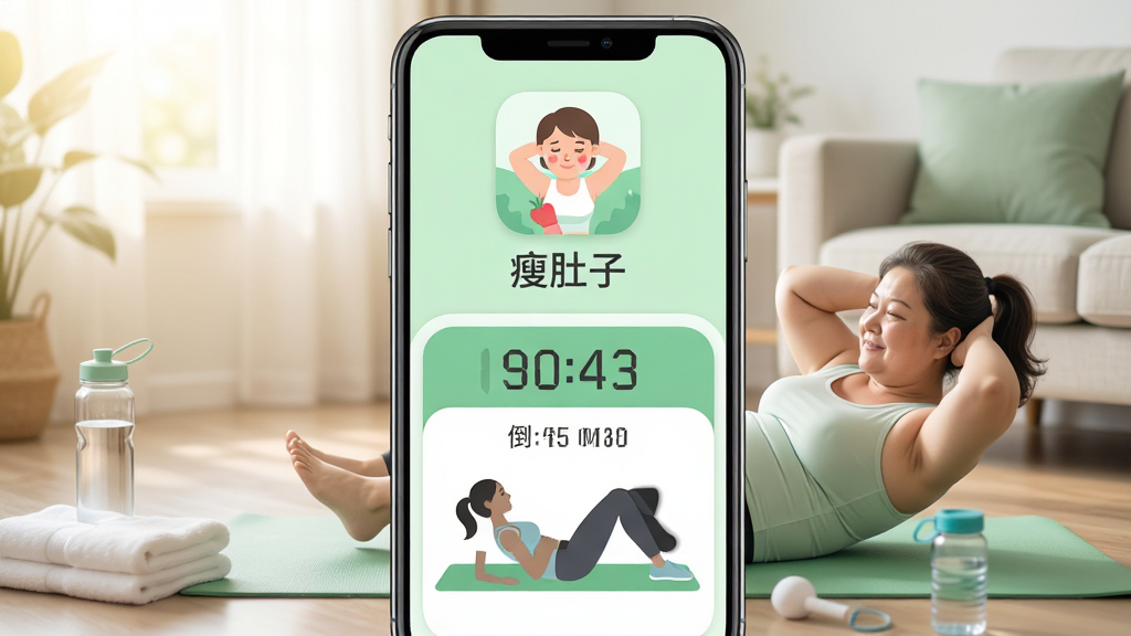 �ֻ���Ļ��������ʾ���ݶ��ӡ�Ӧ�ý��棬һλ΢������Ů���ڿ����٤������������ϥ���������������������ǳ��ɫ���ɫ���䣬����Ϊ���½ṹ���Ϸ���Ӧ��ͼ�������ơ��ݶ��ӡ����·���ѵ������ʱ�붯��ʾ��С��ͼ�����Ϊ��ƽ��������App����ͼ��ϸ�ڰ����˶�ˮ����ë������ͳ��⣬���ʸ���ɾ����޶���Ԫ�ء�