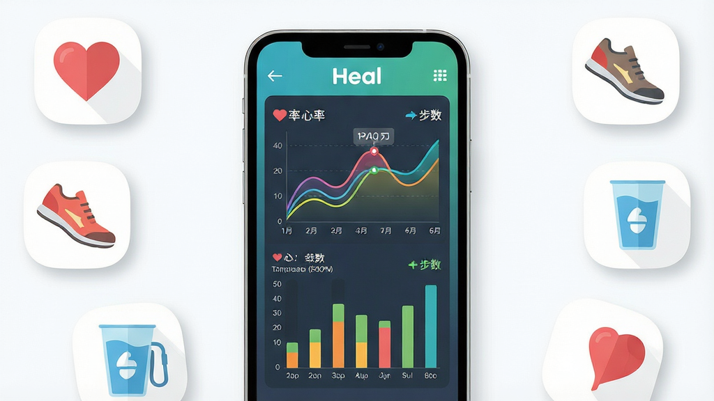 һ�� Heal ���� Ӧ�õ�����ͳ��ҳ���ͼ���ͼƬ����������Ϊ�ֻ���Ļ����Ļ����ʾ��ɫ����ͼ����״ͼ��ͼ����ע�����ʡ����������ݣ���Χ�����Ž�����صı�ƽ��ͼ���簮�ġ���Ь��ˮ��������Ϊ�ֻ����У�ͼ�껷�����ܣ��Ű����������Ϊ���±�ƽ����ƣ�ϸ�ڰ�����͵���Ӱ��Բ�ǣ����ʸ��壬�ɾ����޶���Ԫ��