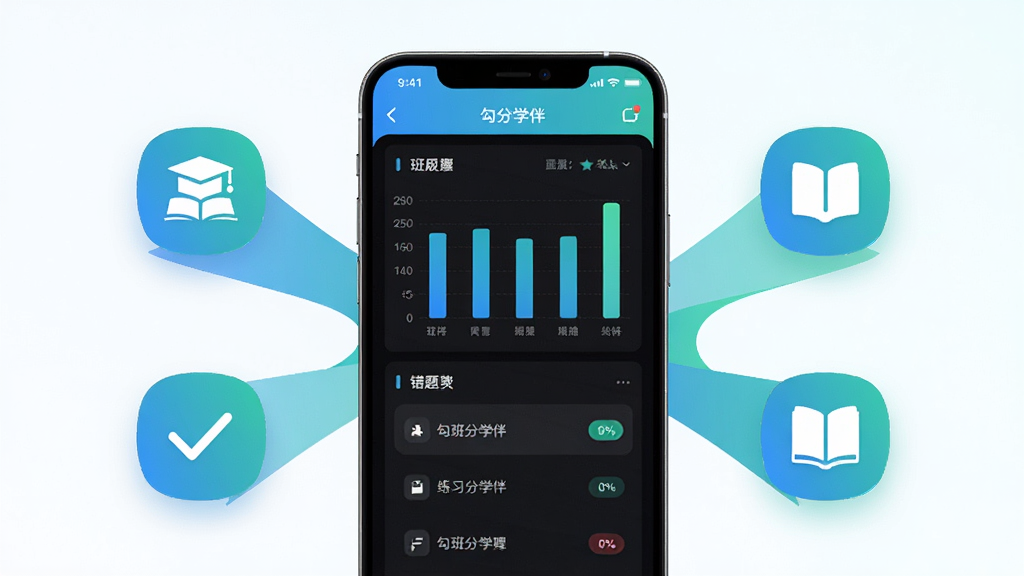 ����ѧ�鹦��չʾͼ�������Թ���ѧ��App����ϰͳ��ҳ��Ϊ���ģ�����Ϊ�ֻ���Ļ����ʾ����״ͼ������б�����Χ����������ͼ��Ԫ�ذ����༶ͼ�ꡢ��ѡ��ǡ��鱾ͼ�꣬���ֲ������ķ���ʽ�Ű棬���Ϊ��ƽ���Ƽ��磬ϸ�ڰ���ͼ����������������ͼ����ɫͳһΪ���̽��䣬���ʸ��壬����ɾ����޶���Ԫ��
